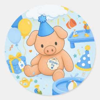 Sticker Rond Le livre illustré de Hamhock Splashtastic!