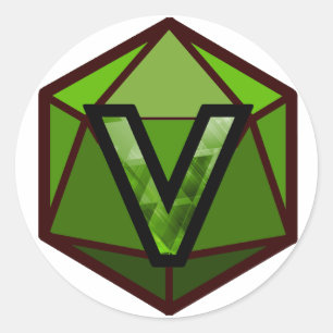 Sticker Rond Le logo de "ÉQUIPE de VERT" de courant d'INVICTUS