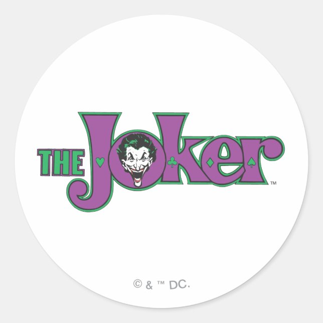 Sticker Rond Le logo de Joker (Devant)