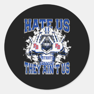 Sticker Rond Le Logo Des Patriotes De Fort Dorchester Nous Hait