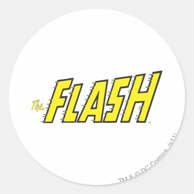 Sticker Rond Le logo Flash Jaune (Devant)
