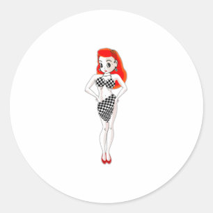 Sticker Rond Le look