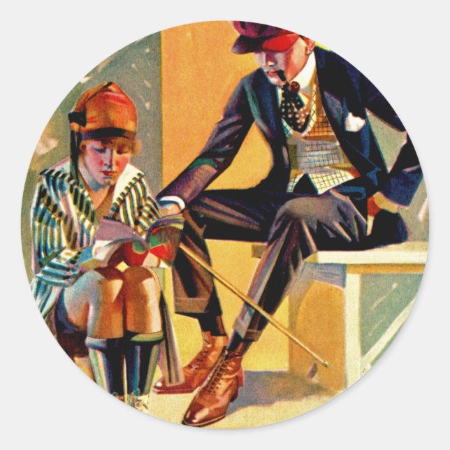 Sticker Rond Le Magazine L Sytem (Devant)