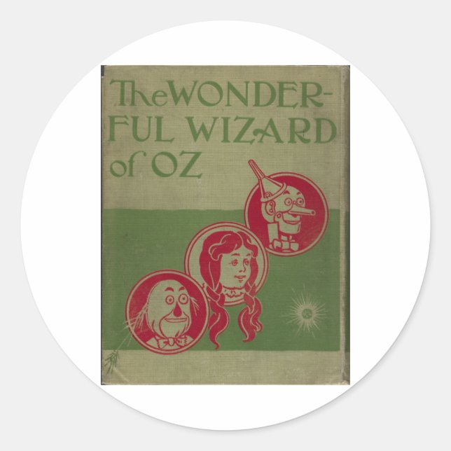 Sticker Rond Le Magicien Merveilleux D'Oz (Devant)