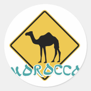Sticker Rond Le Maroc
