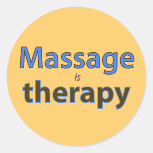 Sticker Rond Le massage est thérapie