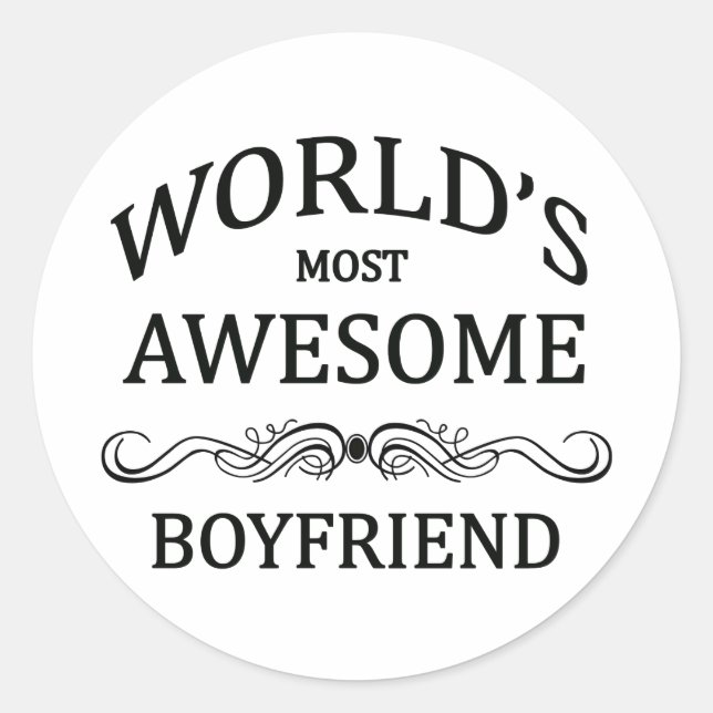 Sticker Rond Le meilleur ami du monde (Devant)