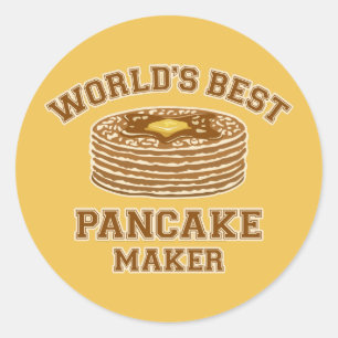 Sticker Rond Le meilleur fabricant de crêpe
