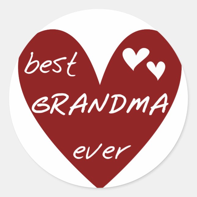 Sticker Rond Le meilleurs T-shirts et cadeaux de grand-maman de (Devant)
