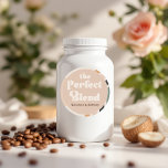 Sticker Rond Le Mélange Parfait Boho Round Wedding Favoriser<br><div class="desc">Ajoutez une touche de finition charmante à vos faveurs de mariage avec cet autocollant rond The Perfect Blend, avec une palette de couleurs neutres d'inspiration boho et un design d'arc géométrique moderne. Parfait pour sceller des sacs à café, des ballotins ou des sacs à frire, cet autocollant personnalisable inclut vos...</div>