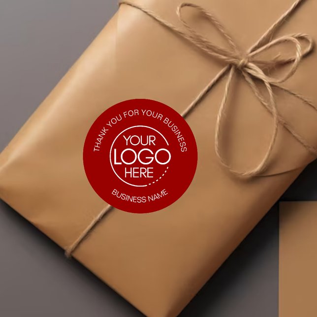 Sticker Rond Le Merci rouge des entreprises de Crimson (Créateur téléchargé)