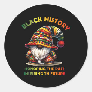 Sticker Rond Le Mois de l'histoire des Noirs de Gnome en Afriqu