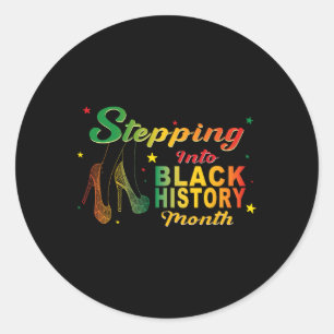Sticker Rond Le Mois de l'Histoire Noire Le Haut-Ascendant Afri