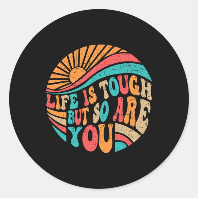 Sticker Rond Le Mois De Sensibilisation À La Santé Mentale La V (Devant)