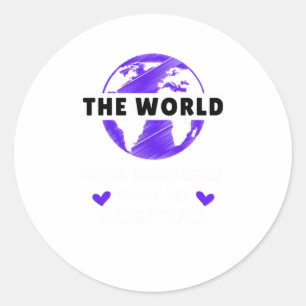 Sticker Rond Le monde a besoin de plus de filles qui jouent au