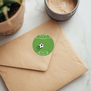 Sticker Rond Le Monde d'autocollant de Football