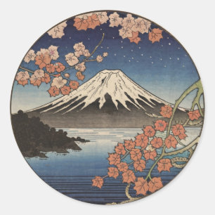 Sticker Rond Le Mont Fuji Fujisan