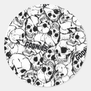 Sticker Rond Le Motif du crâne sauvage à un oeil des Goonies