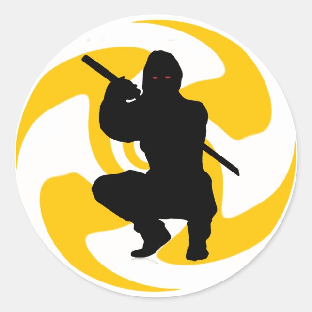 STICKER ROND LE NINJA CREED (Devant)