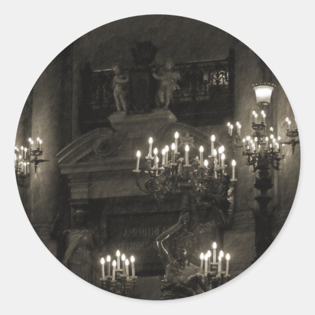 Sticker Rond Le Palais Garnier Paris France (Devant)