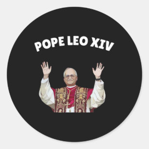 Sticker Rond Le Pape Leo Xiv - Nouveau Pape Léon Xiv