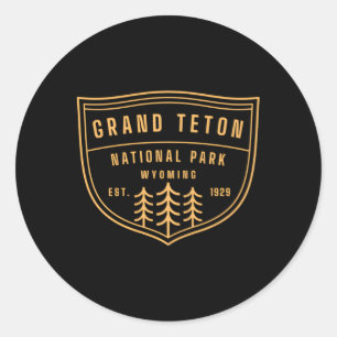 Sticker Rond Le Parc national de Grand Teton