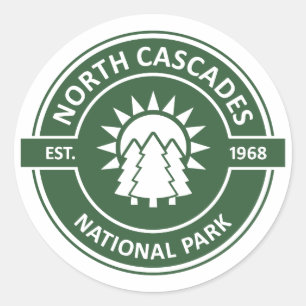 Sticker Rond Le Parc national de North Cascades