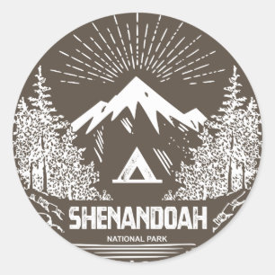 Sticker Rond Le Parc national de Shenandoah