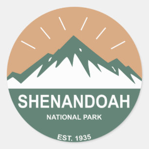 Sticker Rond Le Parc national de Shenandoah