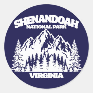 Sticker Rond Le Parc national de Shenandoah