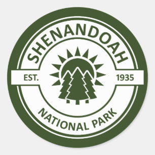 Sticker Rond Le Parc national de Shenandoah