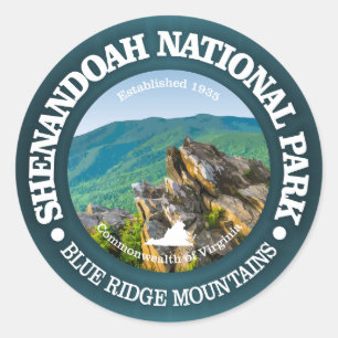 Sticker Rond Le Parc national de Shenandoah