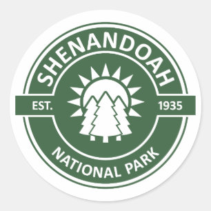 Sticker Rond Le Parc national de Shenandoah