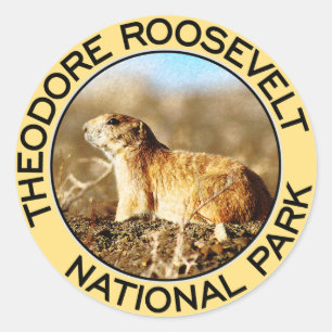 Sticker Rond Le Parc national de Theodore Roosevelt