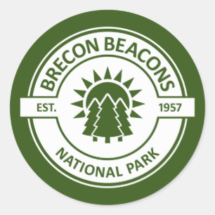 Sticker Rond Le Parc national des Brecon Beacons