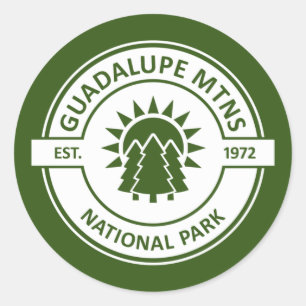 Sticker Rond Le Parc national des Monts Guadalupe