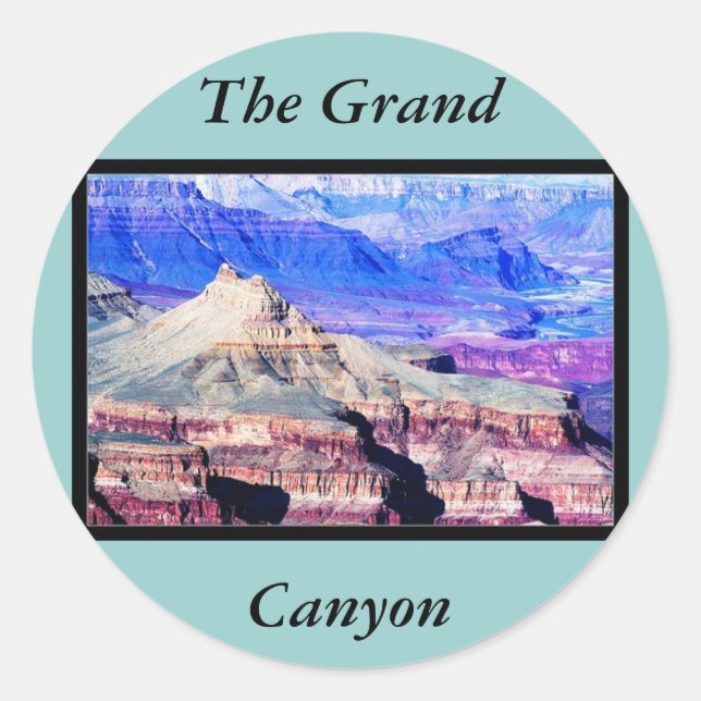 Sticker Rond Le Parc national du Grand Canyon (Devant)