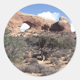 Sticker Rond Le parc national Etats-Unis de voûtes