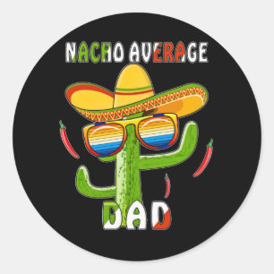 STICKER ROND LE PÈRE AVERAGE