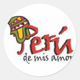 STICKER ROND LE PÉROU DE MIS AMORES