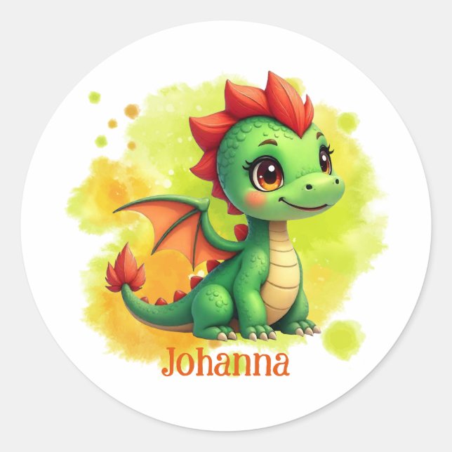 Sticker Rond Le Petit Cerf-volant (Devant)