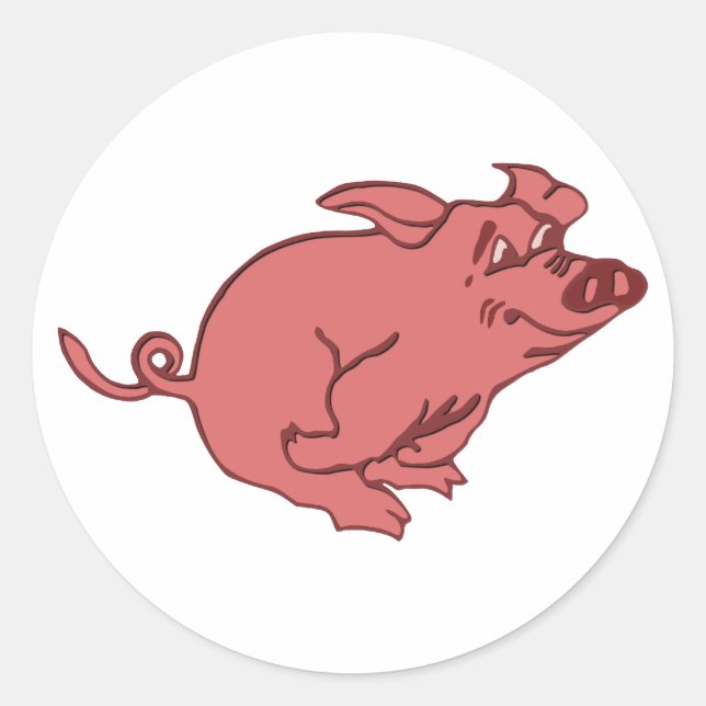 Sticker Rond Le Petit Cochon (Devant)