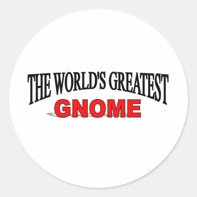 Sticker Rond Le plus grand cadeau du monde (Devant)
