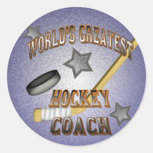 Sticker Rond Le plus grand car d'hockey du monde