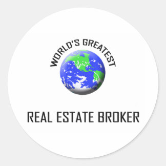 Sticker Rond Le plus grand courtier immobilier du monde