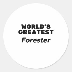 Sticker Rond Le plus grand forestier du monde