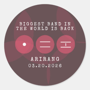 Sticker Rond Le plus grand groupe du monde est de retour ARIRAN