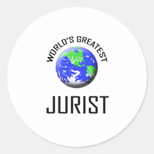 Sticker Rond Le plus grand juriste du monde (Devant)