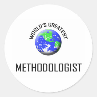 Sticker Rond Le plus grand méthodologue du monde