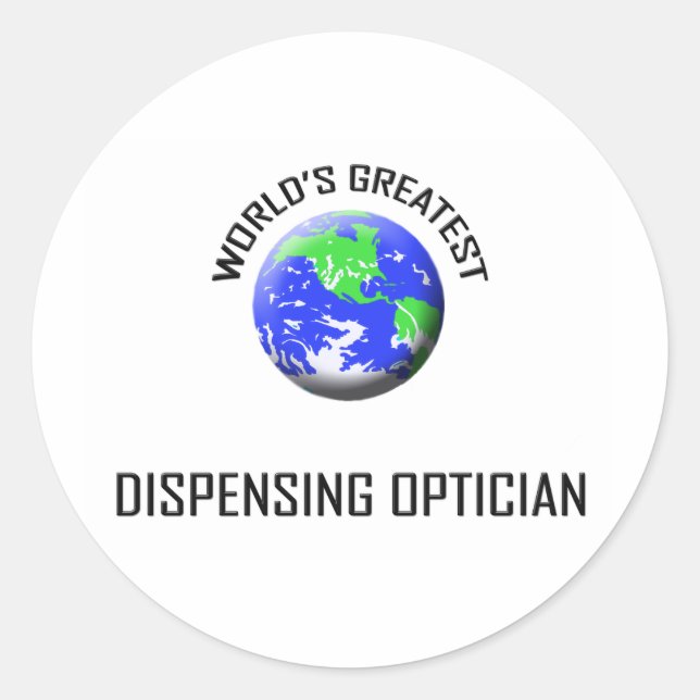 Sticker Rond Le plus grand optimiste au monde (Devant)